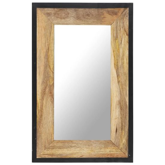 Vidaxl Zrcadlo 80 x 50 cm masivní mangovníkové dřevo