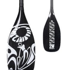 2W Sports 2W karbonové pádlo na paddleboard, dvojdílné, 100% carbon - full carbon. Top kvalita.