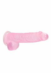 Shots Toys Shots REALROCK Realistic Dildo with Balls Pink 15 cm