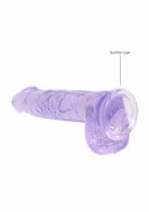 Shots Toys Shots REALROCK Realistic Dildo with Balls Purple 15 cm