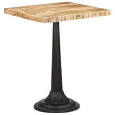 Greatstore Balkonový stolek 60 x 60 x 76 cm hrubé mangovníkové dřevo