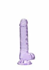 Shots Toys Shots REALROCK Realistic Dildo with Balls Purple 17 cm