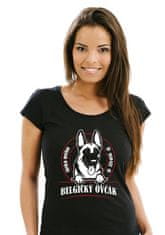 STRIKER Dámské tričko Belgický ovčák Barva: Černá, Velikost: L
