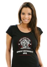 STRIKER Dámské tričko Německý krátkosrstý ohař Barva: Černá, Velikost: XL