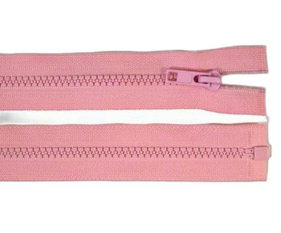 Kraftika 1ks 134gossamer pink kostěný zip šíře 5mm délka 30 cm