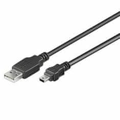 Kraftika Kabel usb 2.0, a-b mini, 5pinů, 2m, kabely pro telefony