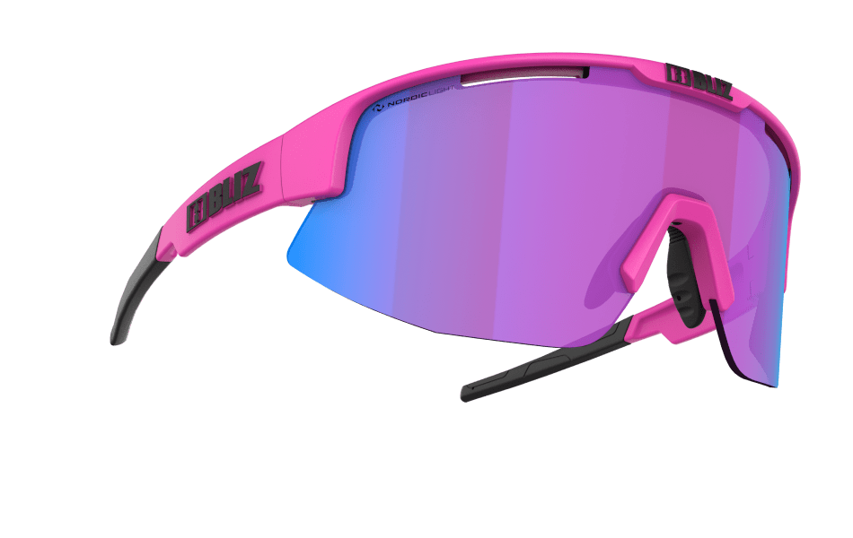 Bliz Matrix Nano Optics Matt Neon Pink Begonia w Blue Multi NORDIC LIGHT - 52104-44N