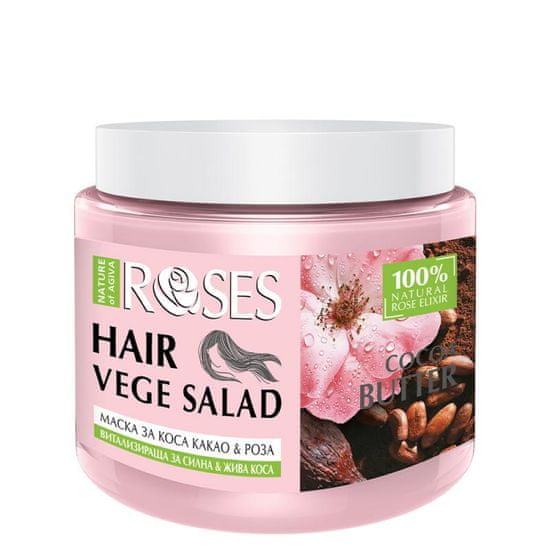 ELLEMARE Maska na vlasy ROSES Vege Salad YOGHURT, ROSE WATER AND DARK CHOCOLATE500ml