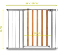 Hauck Woodlock 2 + 21cm ext. Silver - rozbaleno