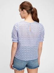 Gap Top eyelet puff sleeve S