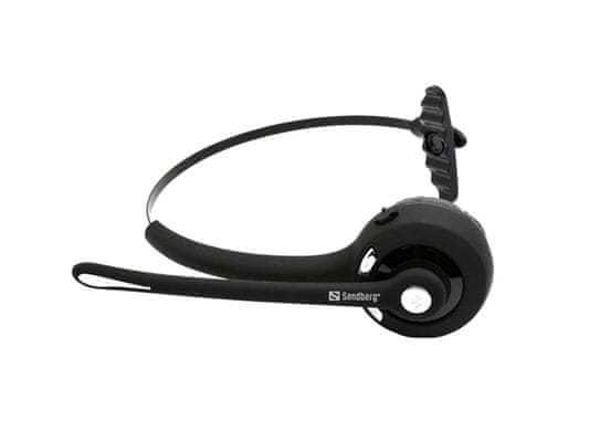 moderná bezdrôtová Bluetooth 5.0 slúchadlá Sandberg bluetooth office headset 180mAh batéria výdrž 14 h na nabitie pohodlná dosah až 10 m výborná pre online hovory mono prevedenie super zvuk výkonný menič