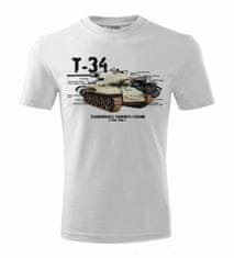 STRIKER Tričko T-34 Barva: Šedá, Velikost: M