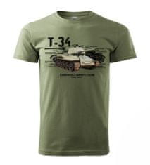 STRIKER Tričko T-34 Barva: Olivová, Velikost: XXL