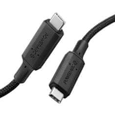 Spigen Powerarc kabel USB-C / USB-C PD 100W 2A 1m, černý