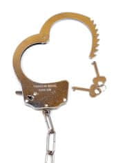 Boss Series Bílá plyšová pouta Love Handcuffs