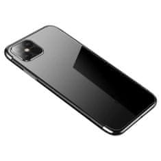 IZMAEL Pouzdro Clear Color s barevným lemem pro Samsung Galaxy A12/Galaxy M12 - Černá KP10815