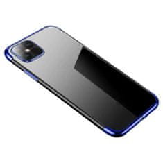 IZMAEL Pouzdro Clear Color s barevným lemem pro Samsung Galaxy S21 5G - Modrá KP10813