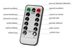 shumee Vánoční závěs - 12 hvězd, 150 LED, teple a studeně bílá