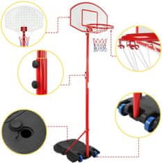 Greatstore Basketbalový koš s kolečky, nastavitelný 113 - 236 cm