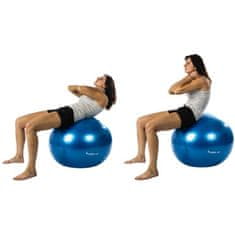 Greatstore MOVIT Gymnastický míč s nožní pumpou, 55 cm, modrý