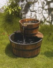 shumee Zahradní kašna - fontána se dvěma dřevěnými vědry