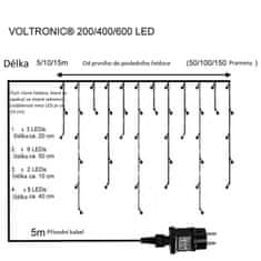 Greatstore Vánoční světelný déšť - 10 m, 400 LED, studeně bílý