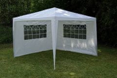 shumee Zahradní párty stan - bílý 3 x 3 m + 2 boční stěny
