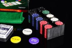 shumee Pokerový set - žetony 200ks v plechové dóze