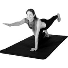 shumee MOVIT Gymnastická podložka na jógu - 183 x 60 x 1 cm, černá