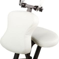 shumee Masážní židle Movit skládací bílá 8,5 kg