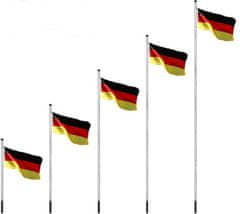 shumee Vlajkový stožár vč. vlajky německého týmu, 650 cm