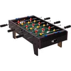 Greatstore Mini stolní fotbálek s nožičkami, 70 x 37 x 25 cm, černý