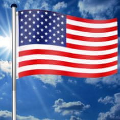 shumee Vlajkový stožár vč. vlajky USA - 650 cm