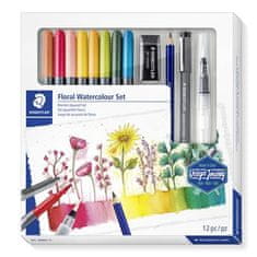 Staedtler Štětcové fixy "Design Journey Floral", 8 barev, sada, oboustranné, 61 3001-1