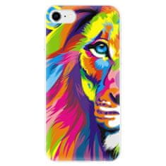 iSaprio Silikonové pouzdro - Rainbow Lion pro Apple iPhone SE 2020