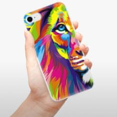 iSaprio Silikonové pouzdro - Rainbow Lion pro Apple iPhone SE 2020