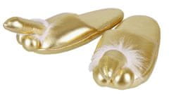 You2toys Zlaté žertovné papuče s penisem Penis Slippers Gold