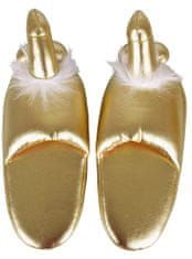 You2toys Zlaté žertovné papuče s penisem Penis Slippers Gold