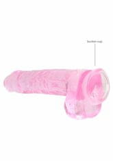 Shots Toys Shots REALROCK Realistic Dildo with Balls Pink 22 cm