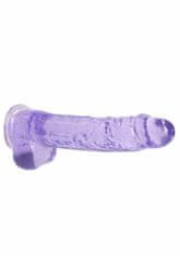 Shots Toys Shots REALROCK Realistic Dildo with Balls Purple 22 cm