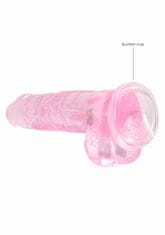 Shots Toys Shots REALROCK Realistic Dildo with Balls Pink 19 cm