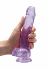 Shots Toys Shots REALROCK Realistic Dildo with Balls Purple 19 cm