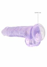 Shots Toys Shots REALROCK Realistic Dildo with Balls Purple 19 cm