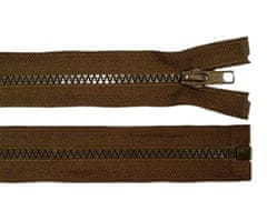 Kraftika 1ks friar brown kostěný zip šíře 5mm délka 90cm bundový