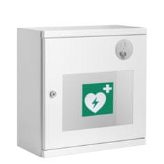KOVO-LEMINI Skříňka na defibrilátor (AED) - uzamykatelná s kulatým okénkem 