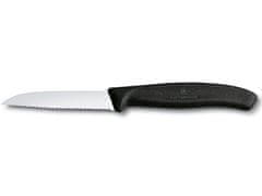 Victorinox Nůž na zeleninu 8 cm vlnkované ostří černý