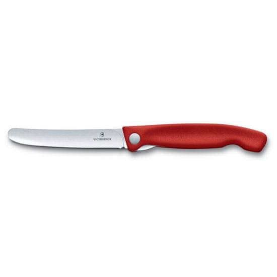 Victorinox Skládací svačinový nůž Swiss Classic s rovným ostřím červený