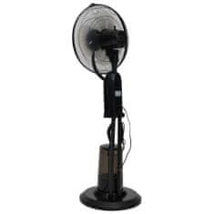 Greatstore Stojanový mlhový ventilátor 3 rychlosti foukání černý