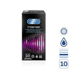 Pasante Durex Intense (10ks), dráždivé kondomy s gelem Desirex