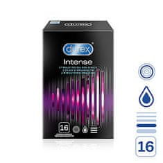 Pasante Durex Intense (16ks), dráždivé kondomy s gelem Desirex